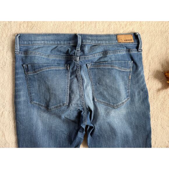 Express Ankle Legging Mid-Rise Jeans Size 12R - Picture 2 of 7